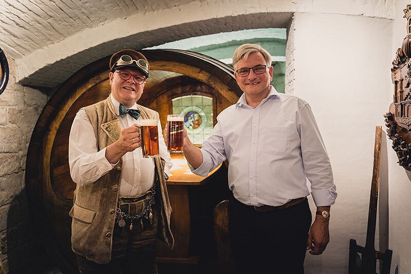 Audienz beim „Bierpapst“